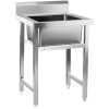 Ss Single Sink Unit With Splash-back